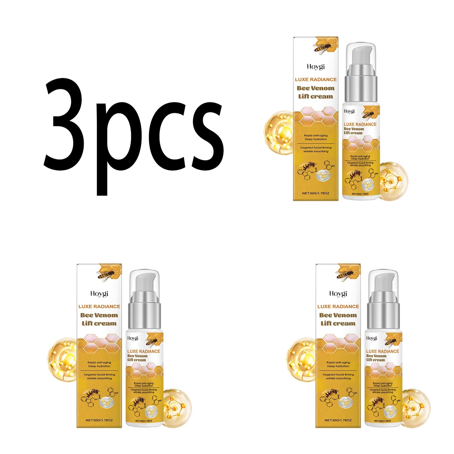 Bee Venom Cream for Face Remove Wrinkles Lifting Firming Improve Skin Sagging Tightening Nourishing Repair Facial Skin Care 50G