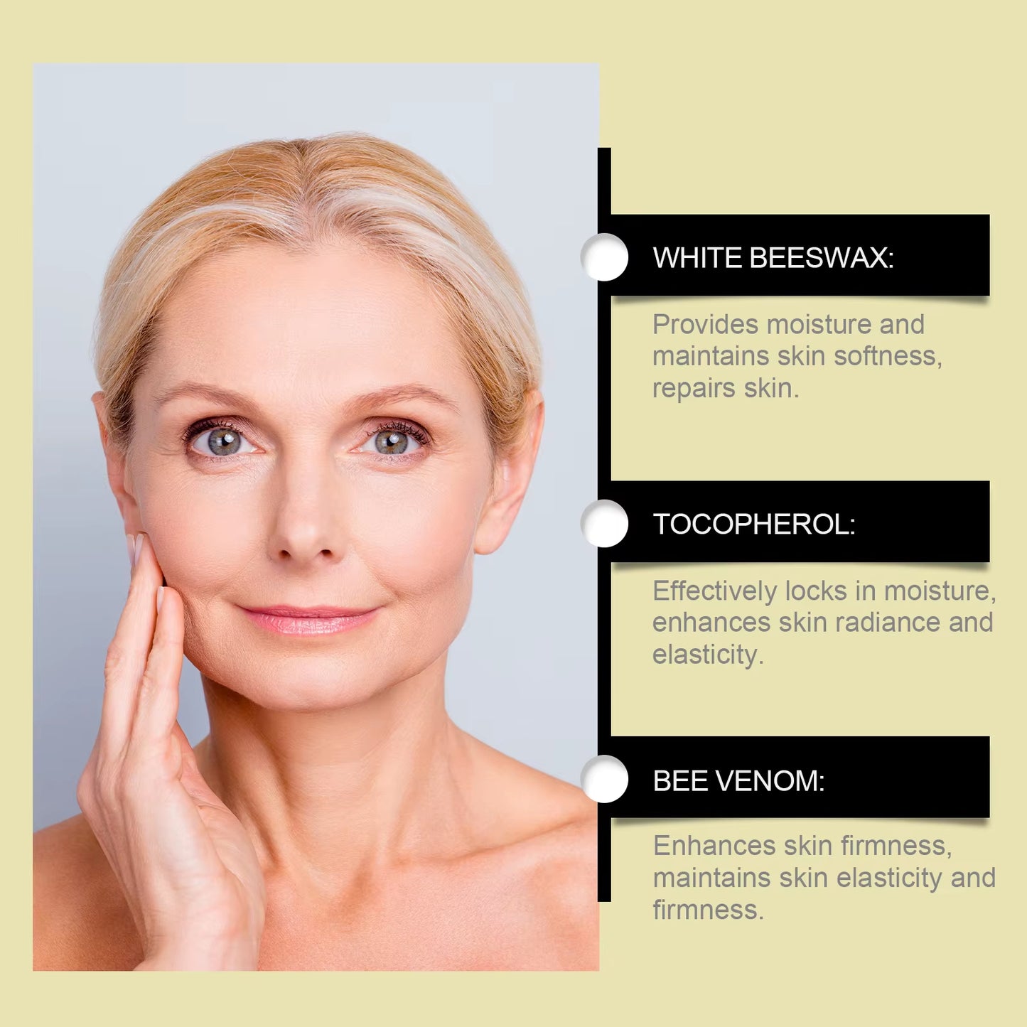 Bee Venom Firming Serum Stick anti Wrinkle Cream Lifts Tightens the Skin Solving Wrinkles Fine Lines Natural Serum